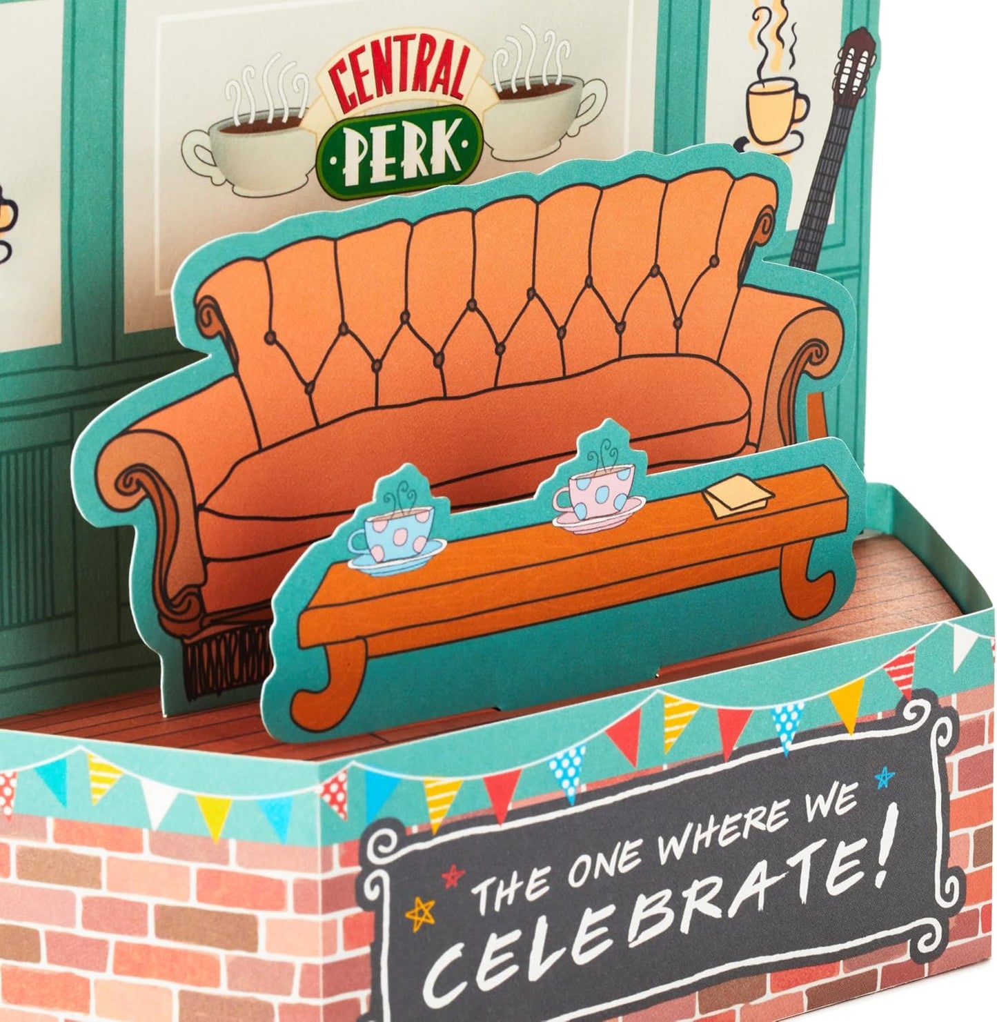 Warner Bros FRIENDS Paper Wonder Collection 3D Pop Up Birthday Card