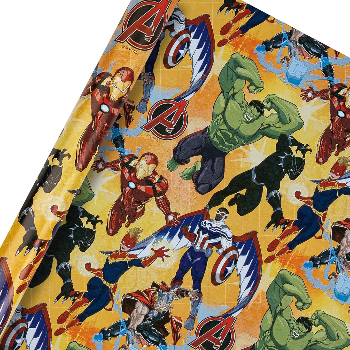 MARVEL Avengers Design 2M Each Wrapping Paper Multipack 3 x 2M Rolls