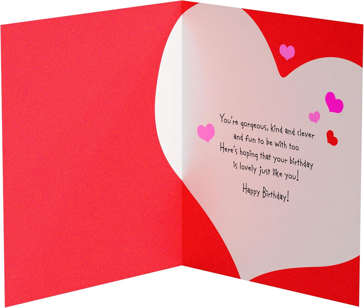Couple with Leopardprint Design Girlfriend Birthday Card