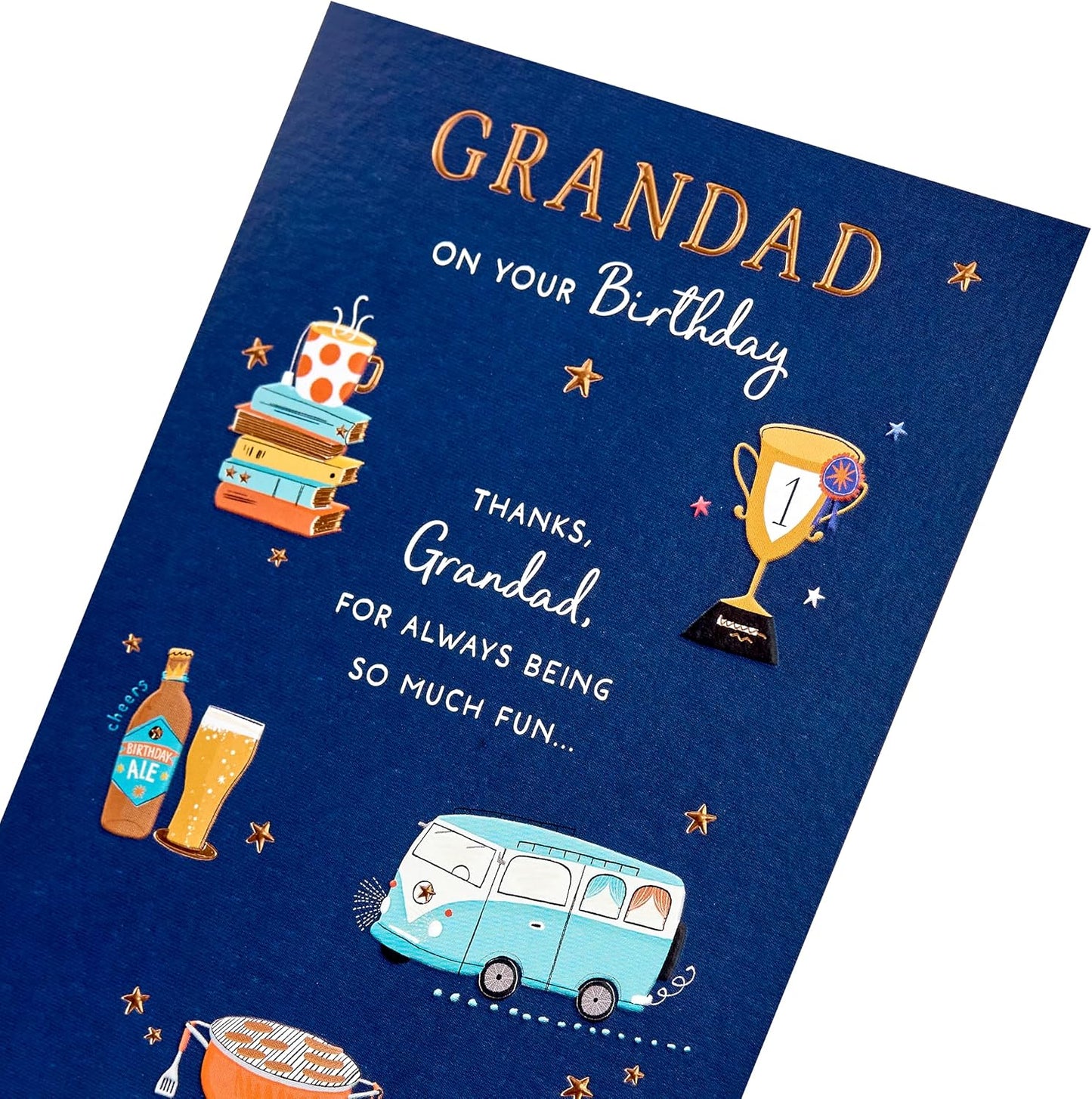 Hobby Icons Design Grandad Birthday Card