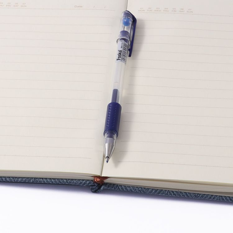 Single B5 96 Sheets Ruled PU Leather Hardcover Notebook