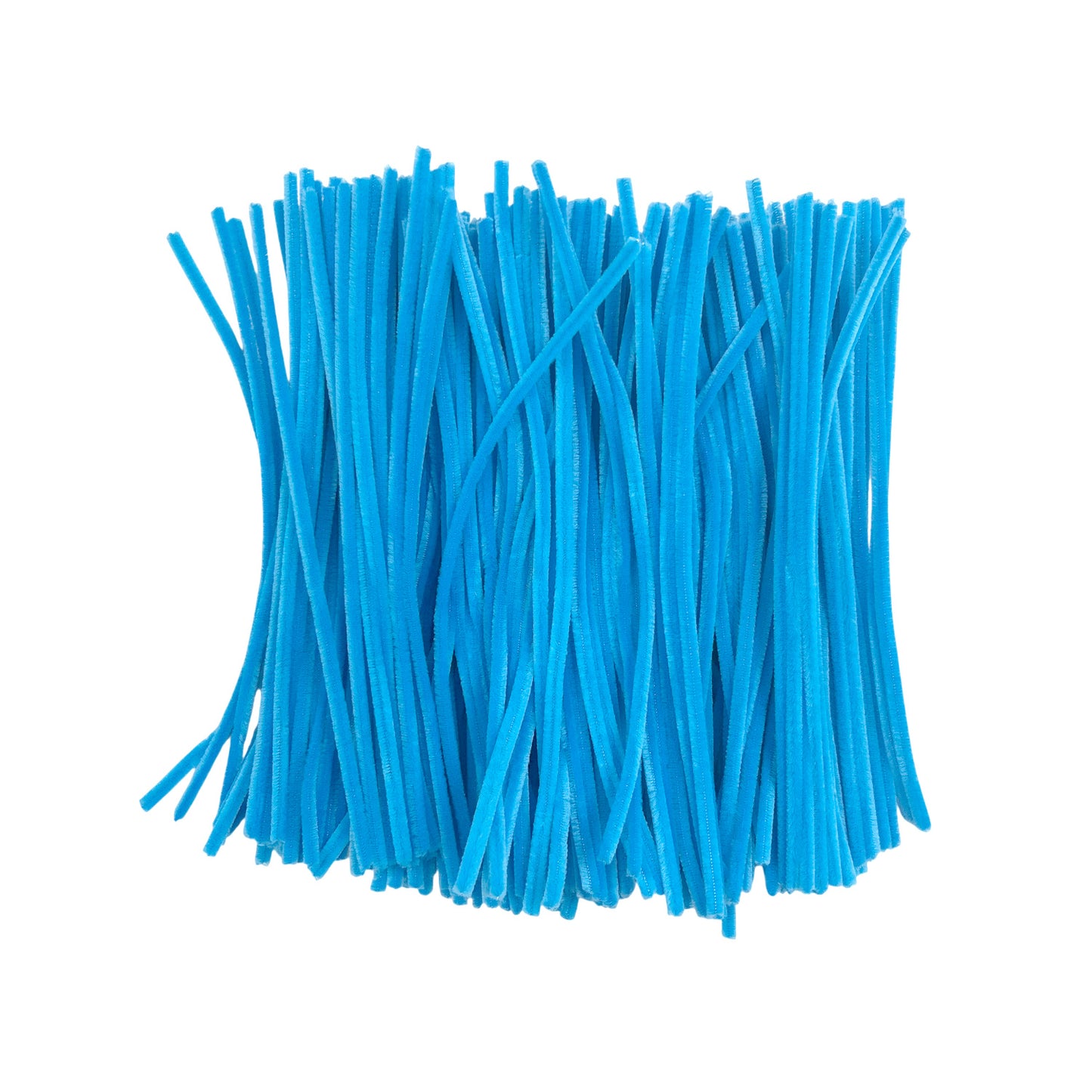 Pack of 500 Light Blue Coloured Pipe Cleaners 30cm x 6mm Craft Chenille Stems