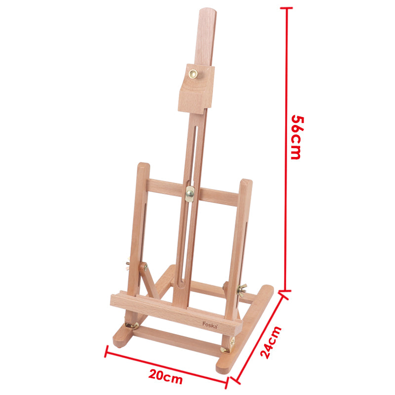 Beech Wood Antique Adjustable Painting Stand Display Tripod Easel 20 x 24 x 56cm