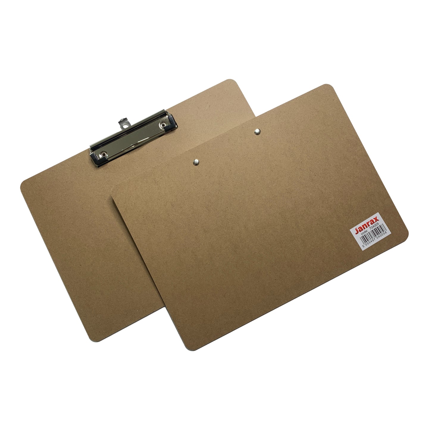Pack of 12 A4 Wooden Horizontal Clipboards by Janrax