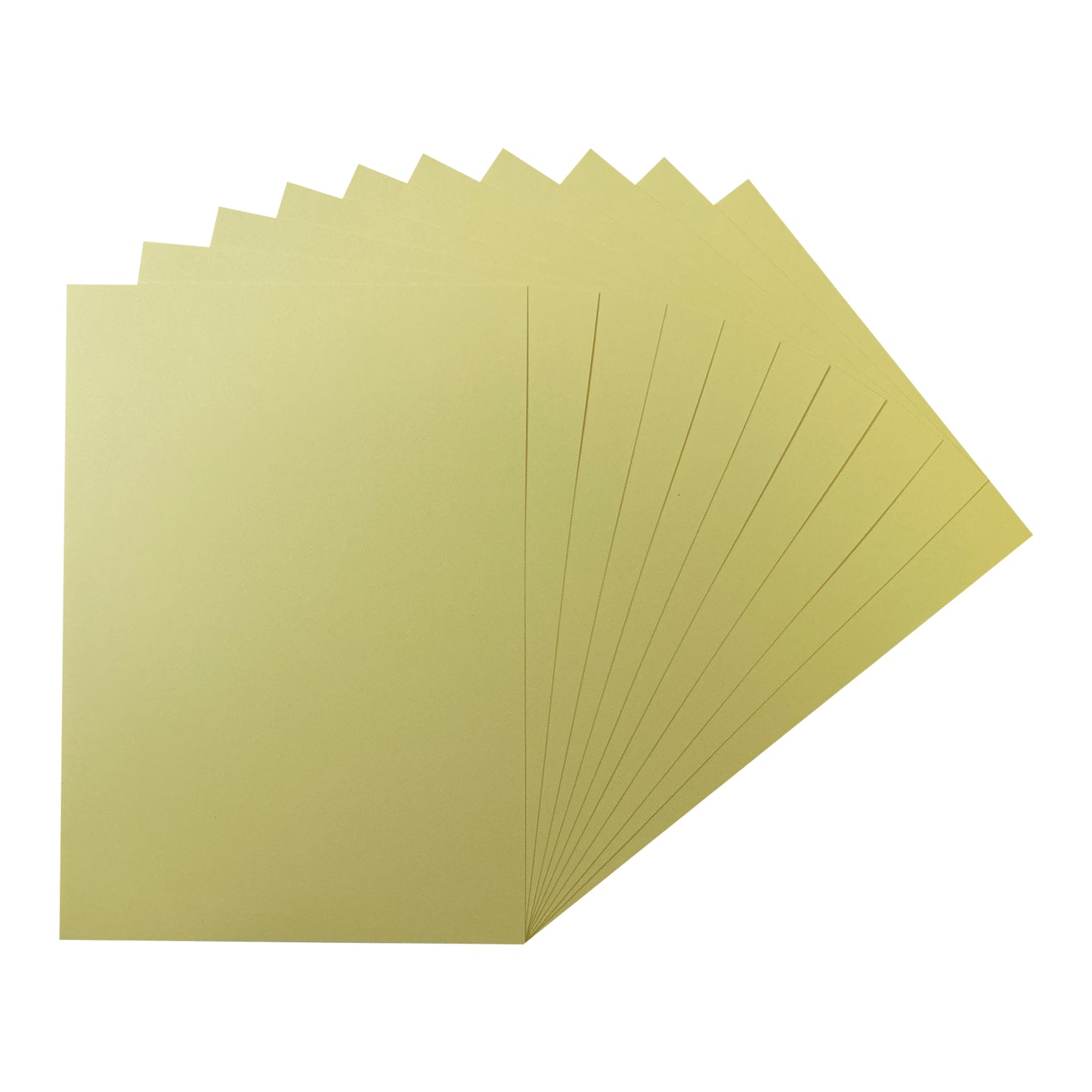Pack of 500 A5 Pastel Yellow Coloured Card 160gsm Sheets