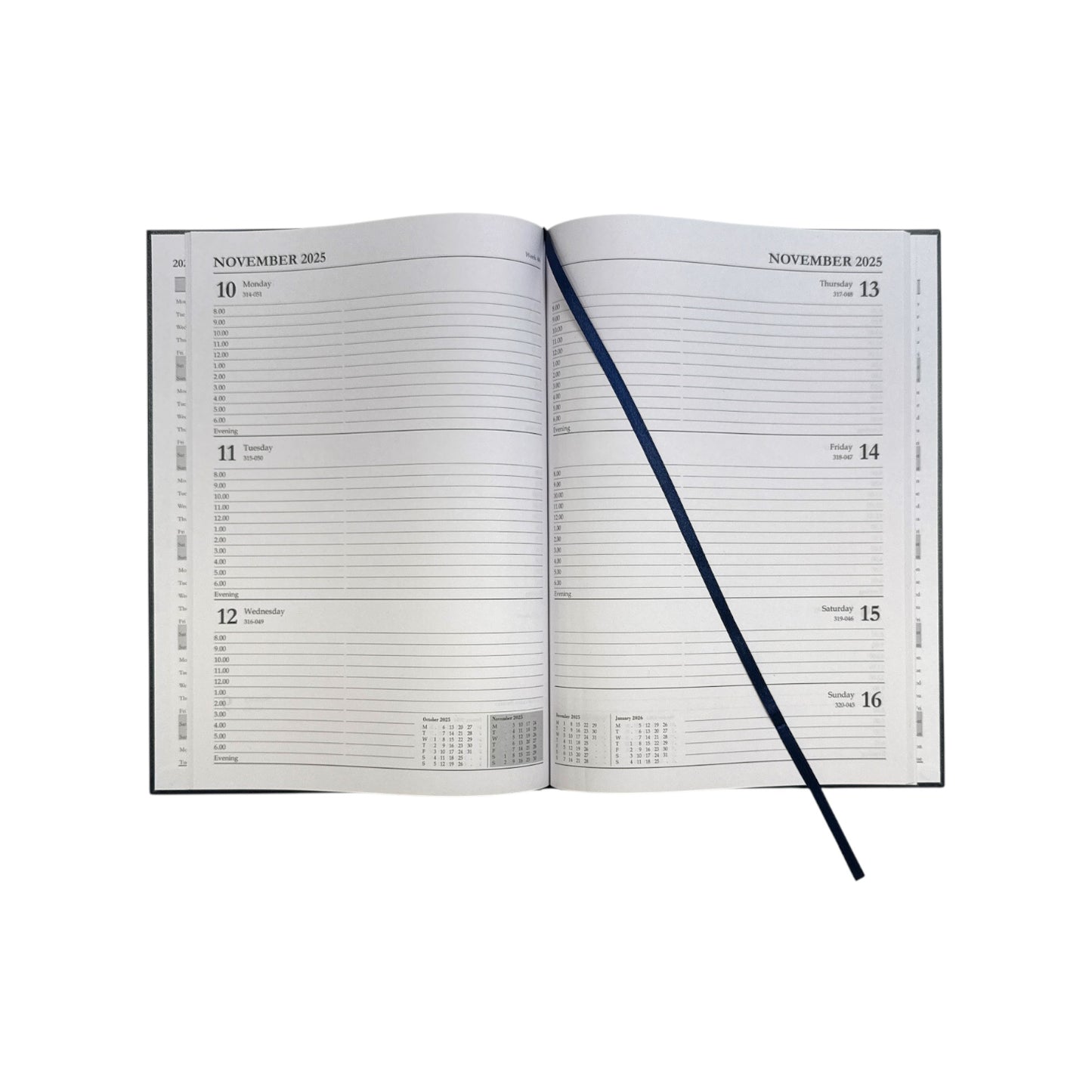 Janrax 2025-2026 A4 Week to View Blue Academic Diary