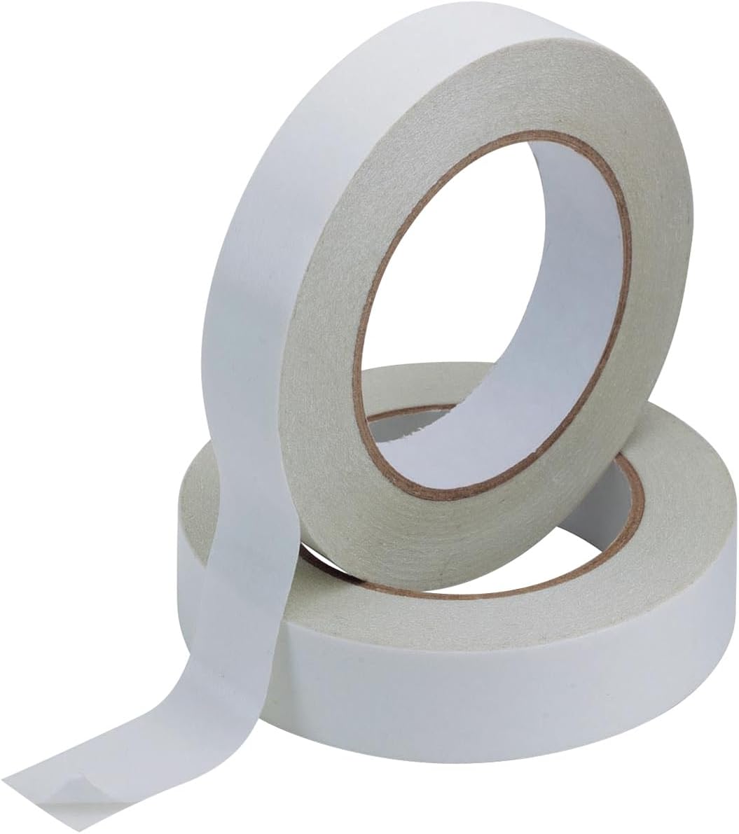 Pack of 6 Q-Connect Double Sided Tissue Tape 25mm x 33m