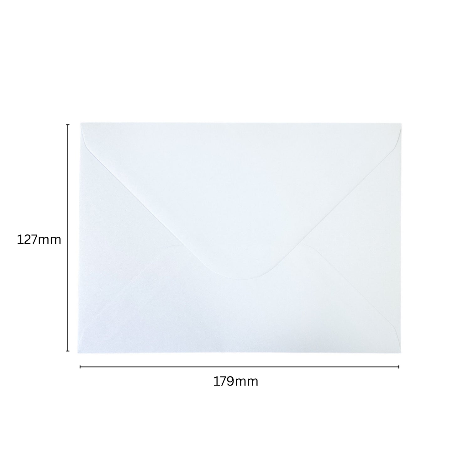 Pack of 50 White 100gsm 127x179mm Gummed Envelopes