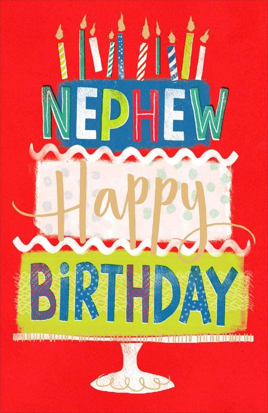 Nephew Happy Birthday Card Candles