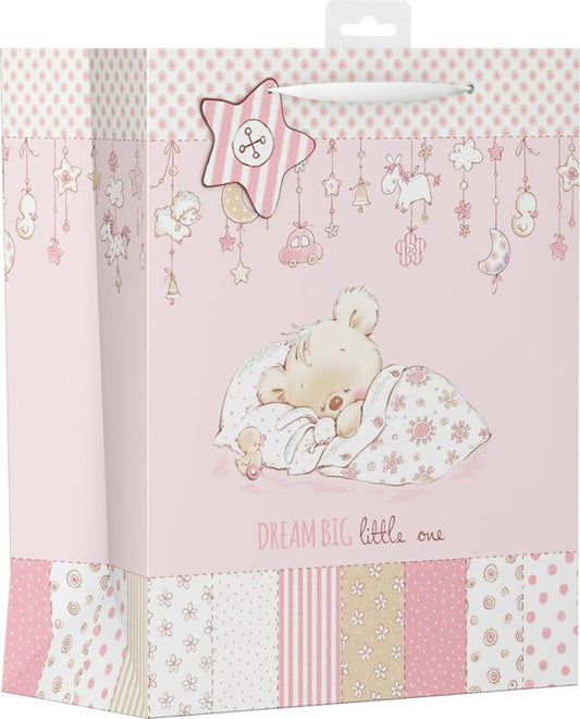 Baby Bear Pink Large Gift Bag