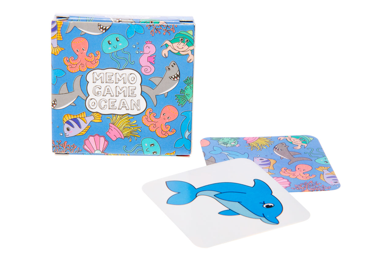 Box of 60 Sea Animals Mini Memory Games 28 Cards