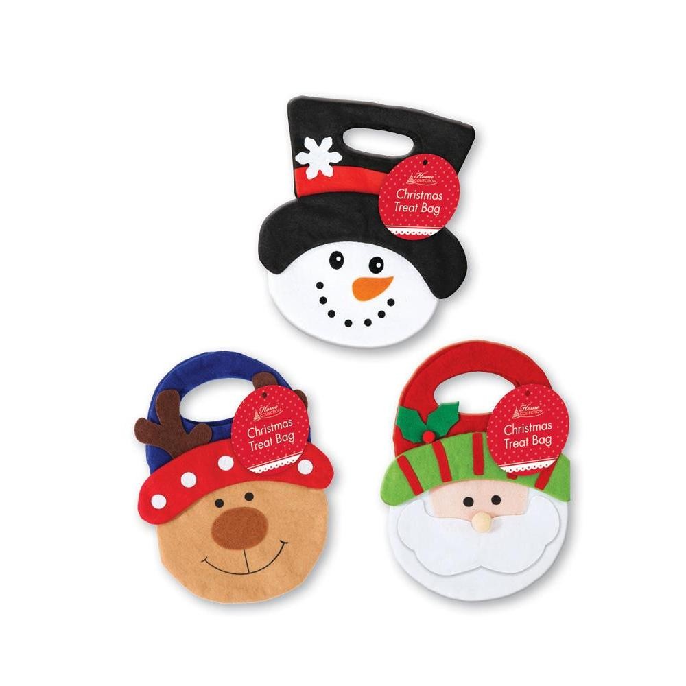 Pack of 3 Christmas Felt Treat Bags
