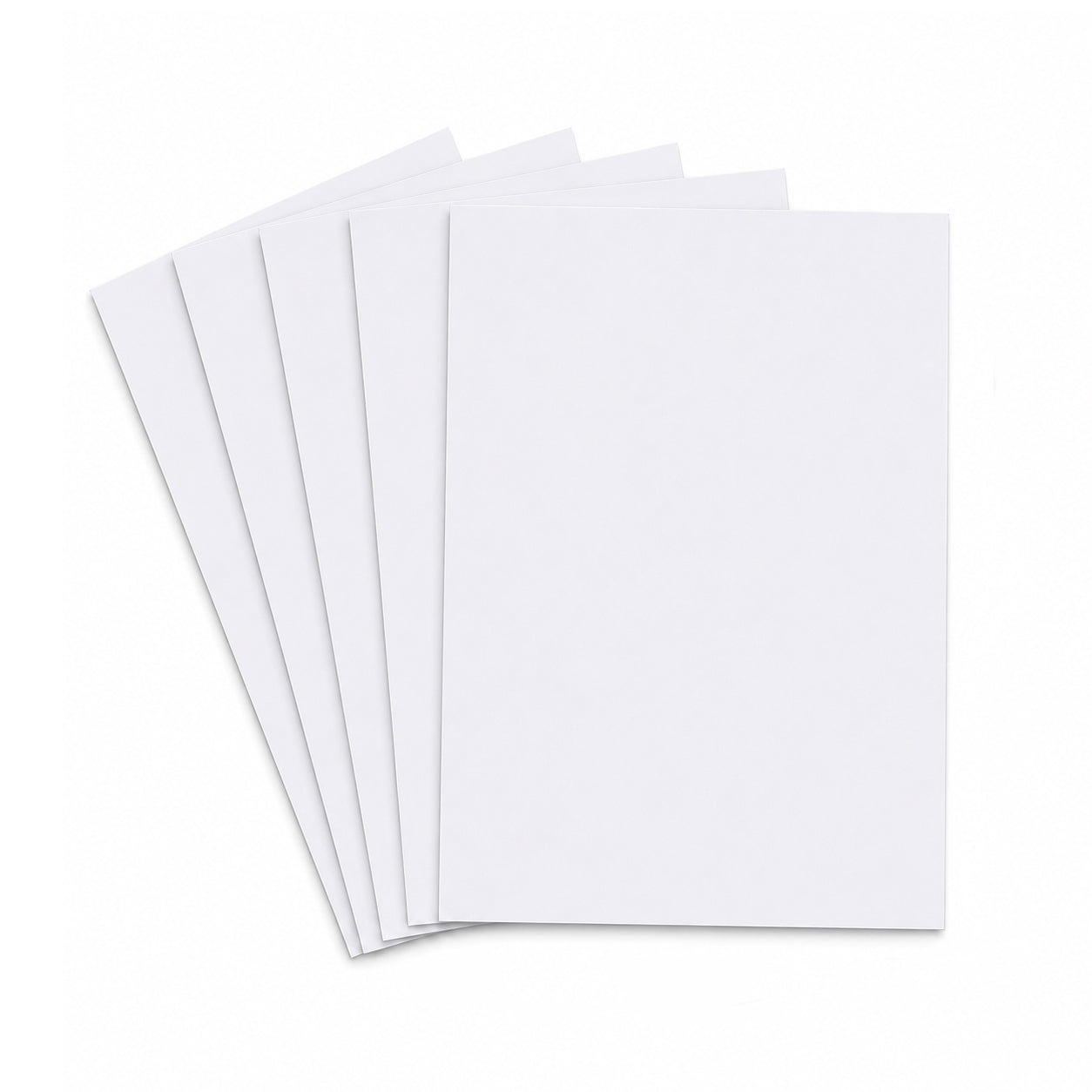 Pack of 5 A5 Blank White 260gsm Greeting Cards – Design Your Own Cards