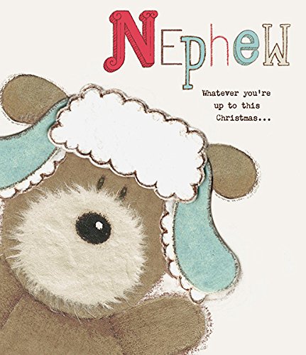 Lots of Woof Cute Christmas Greeting Card For Nephew