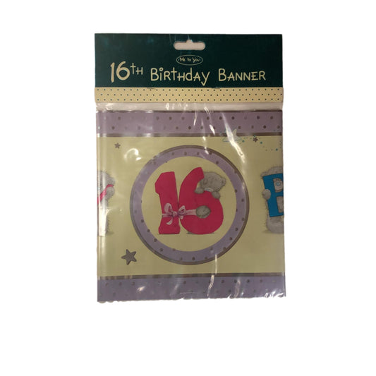 Me To You 16th Birthday Bear Banner