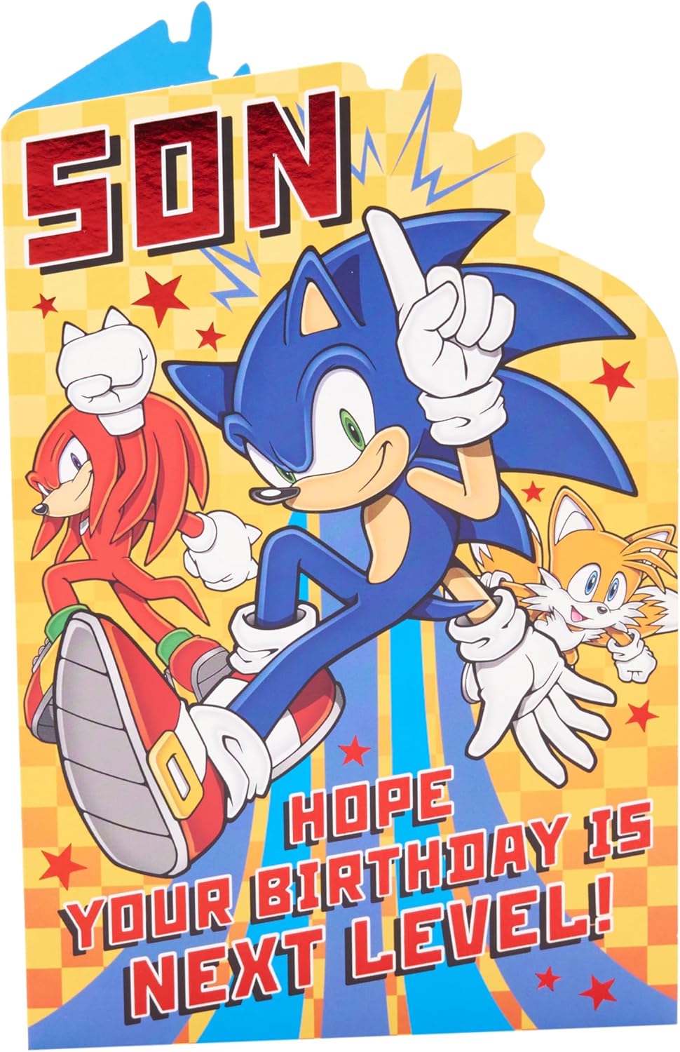 Sonic the Hedgehog Next Level Design Son Birthday Card