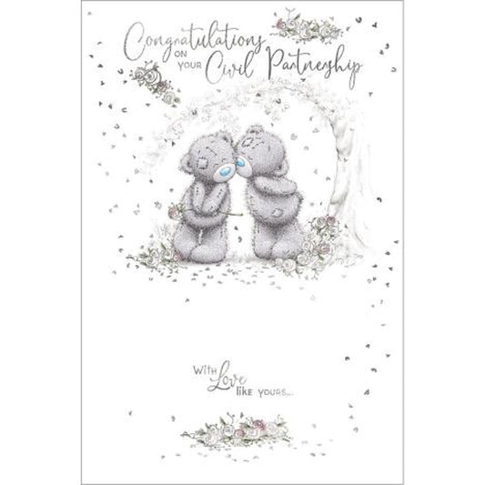 Wedding Bears Civil Partnership Congratulations Card