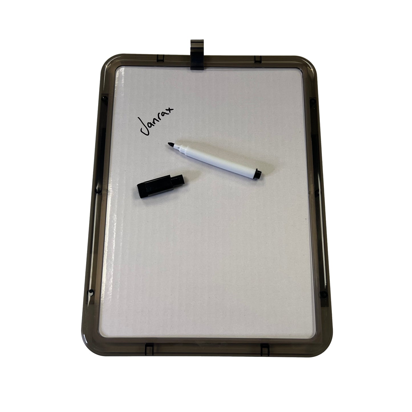 Pack of 24 A4 Magnetic Mounting Black Frame Whiteboards with Dry Wipe Eraser Pen