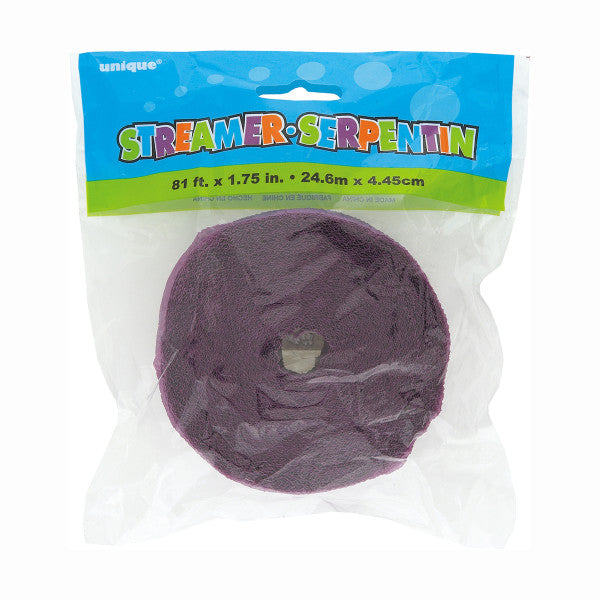 81ft Pretty Purple Crepe Streamer