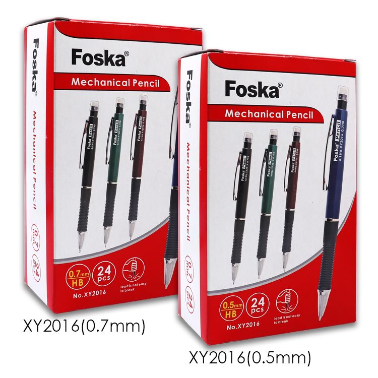 Pack of 24 0.7mm Pen Style Mechanical Pencils with Eraser