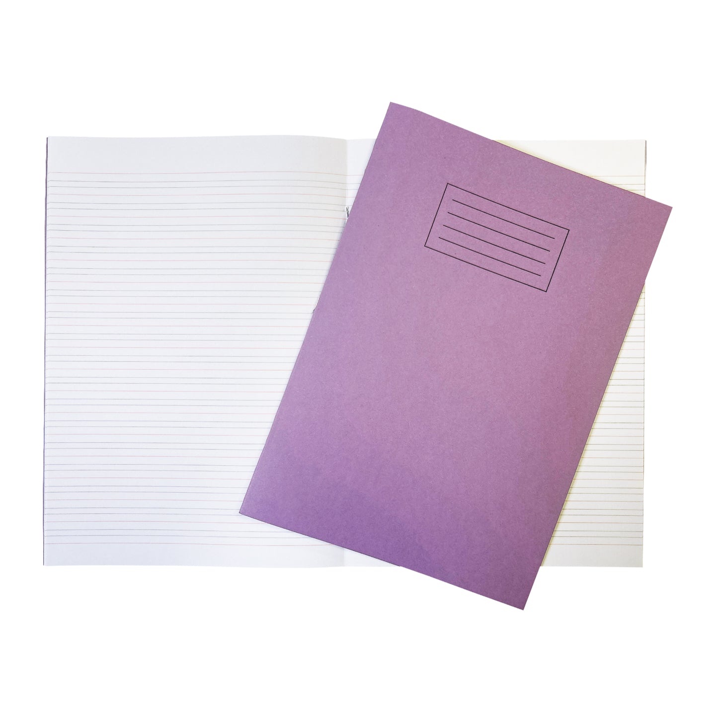 Pack of 100 Janrax A4 Purple 40 Page Handwriting Books Exercise Books WF Paper with 225gsm Manilla Cover