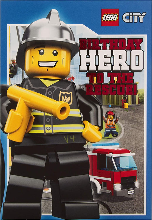 Lego Birthday Card 'to The Rescue'