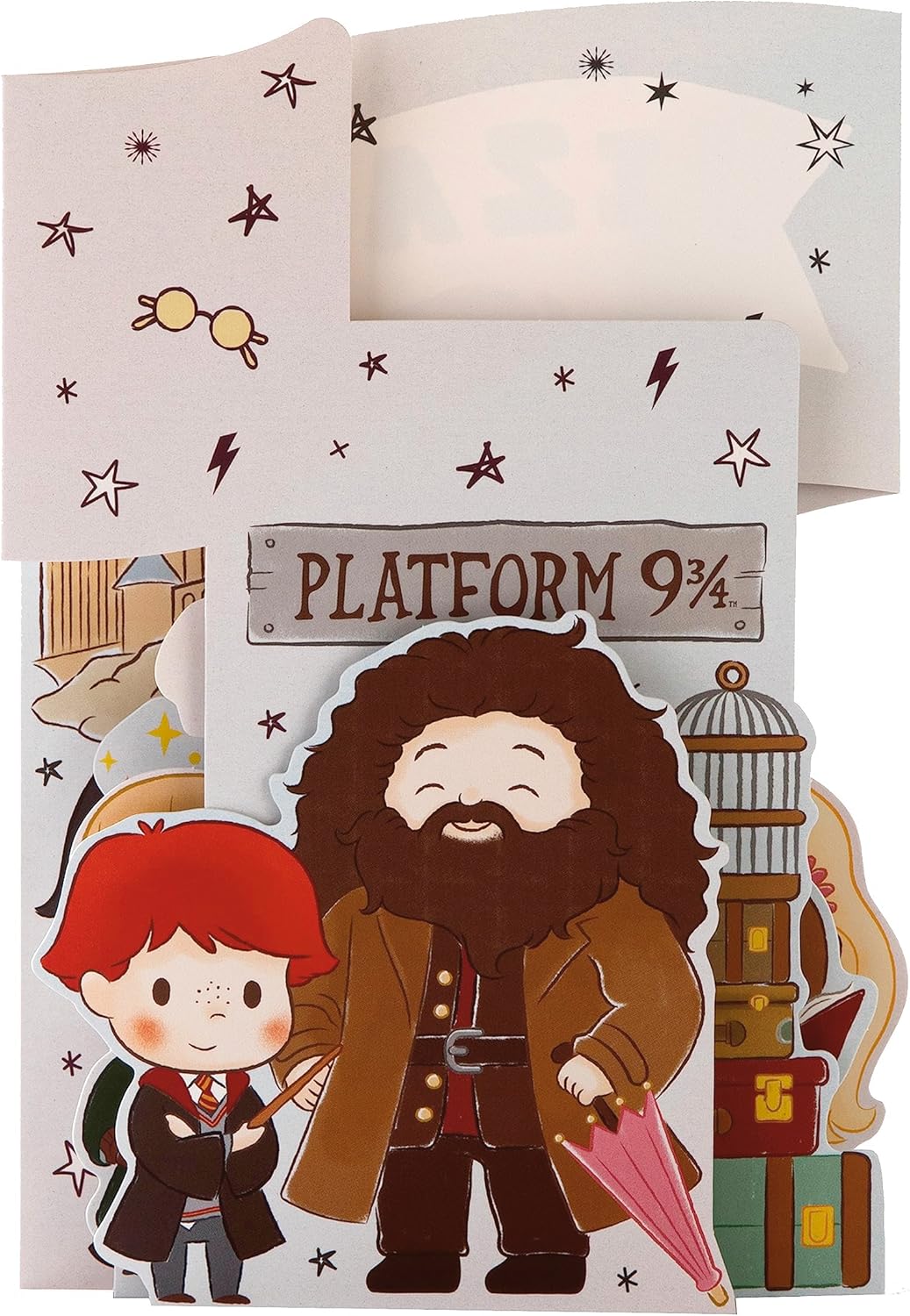 3D Harry Potter Scene Design Birthday Card