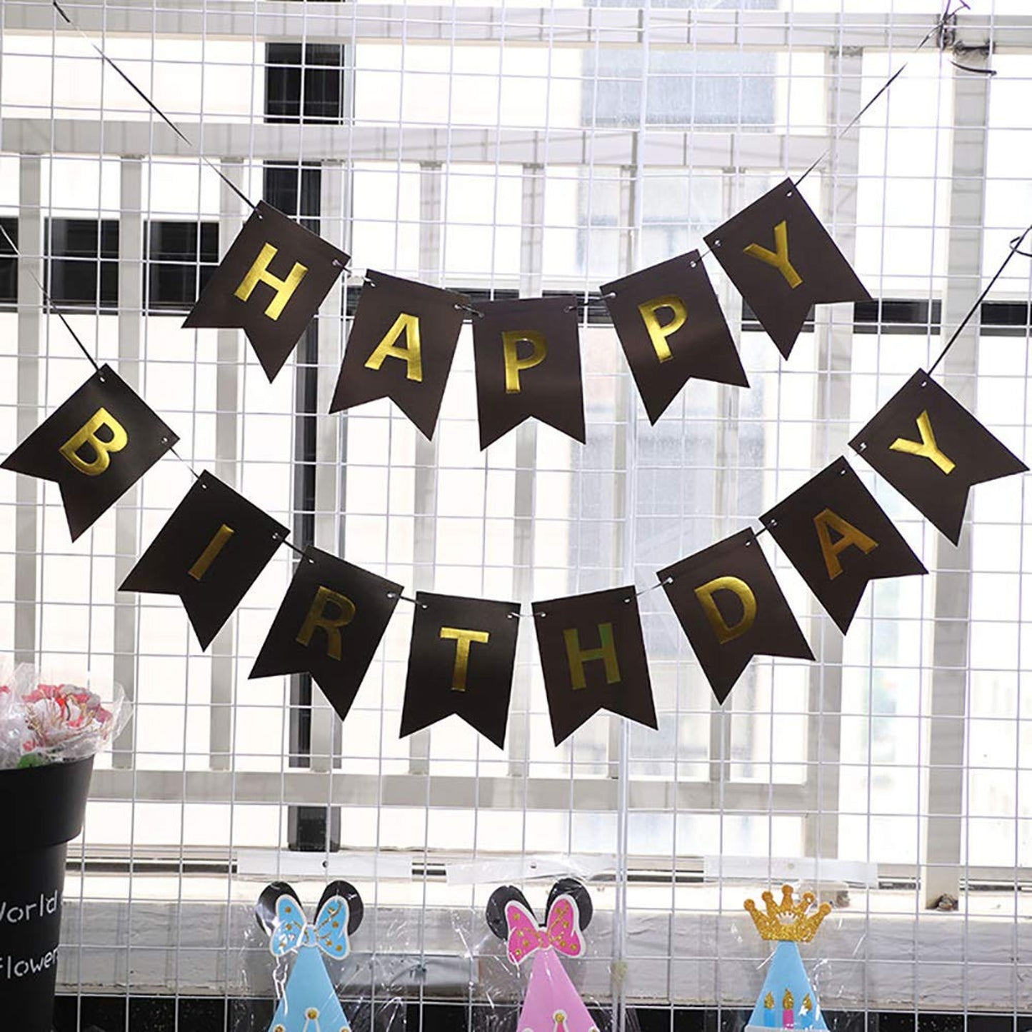 Happy Birthday Party Banner Multicolour
