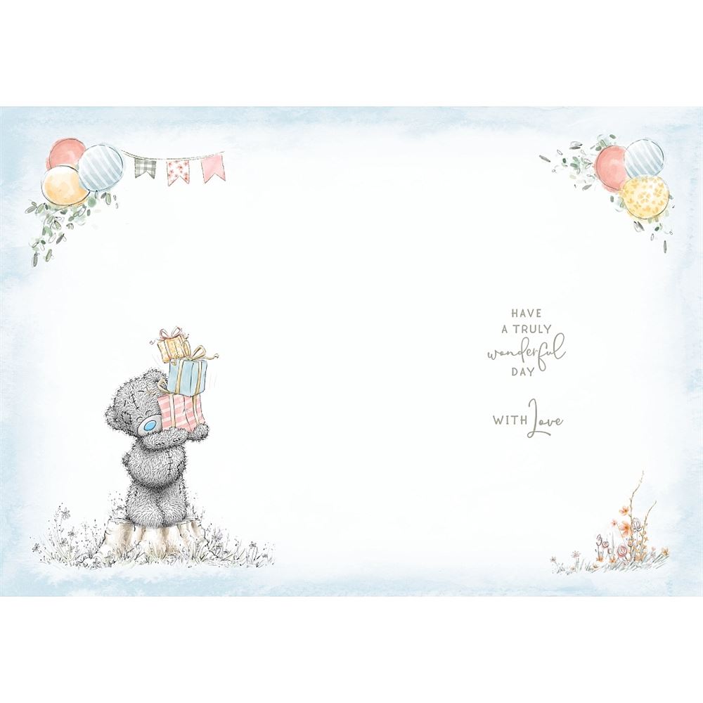 Bear Carrying Cake Special Birthday Wishes Card