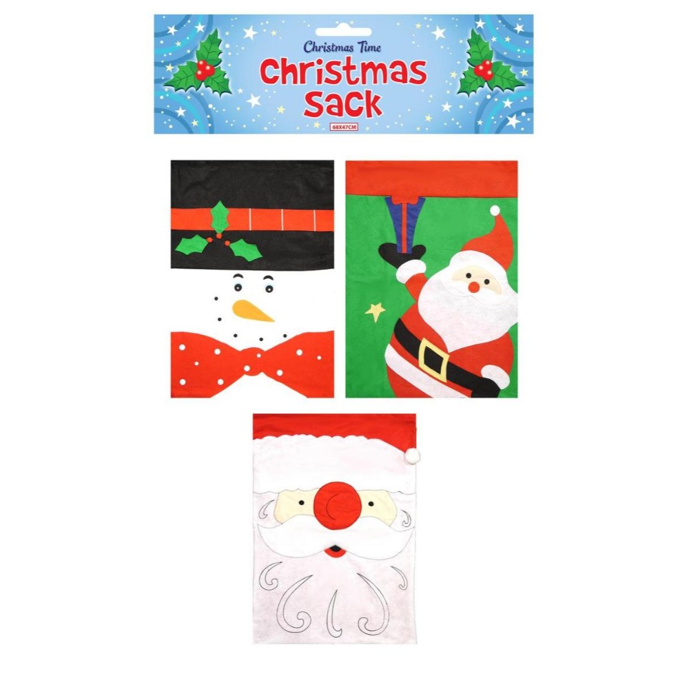 Pack of 3 Christmas Santa Sacks {DC}