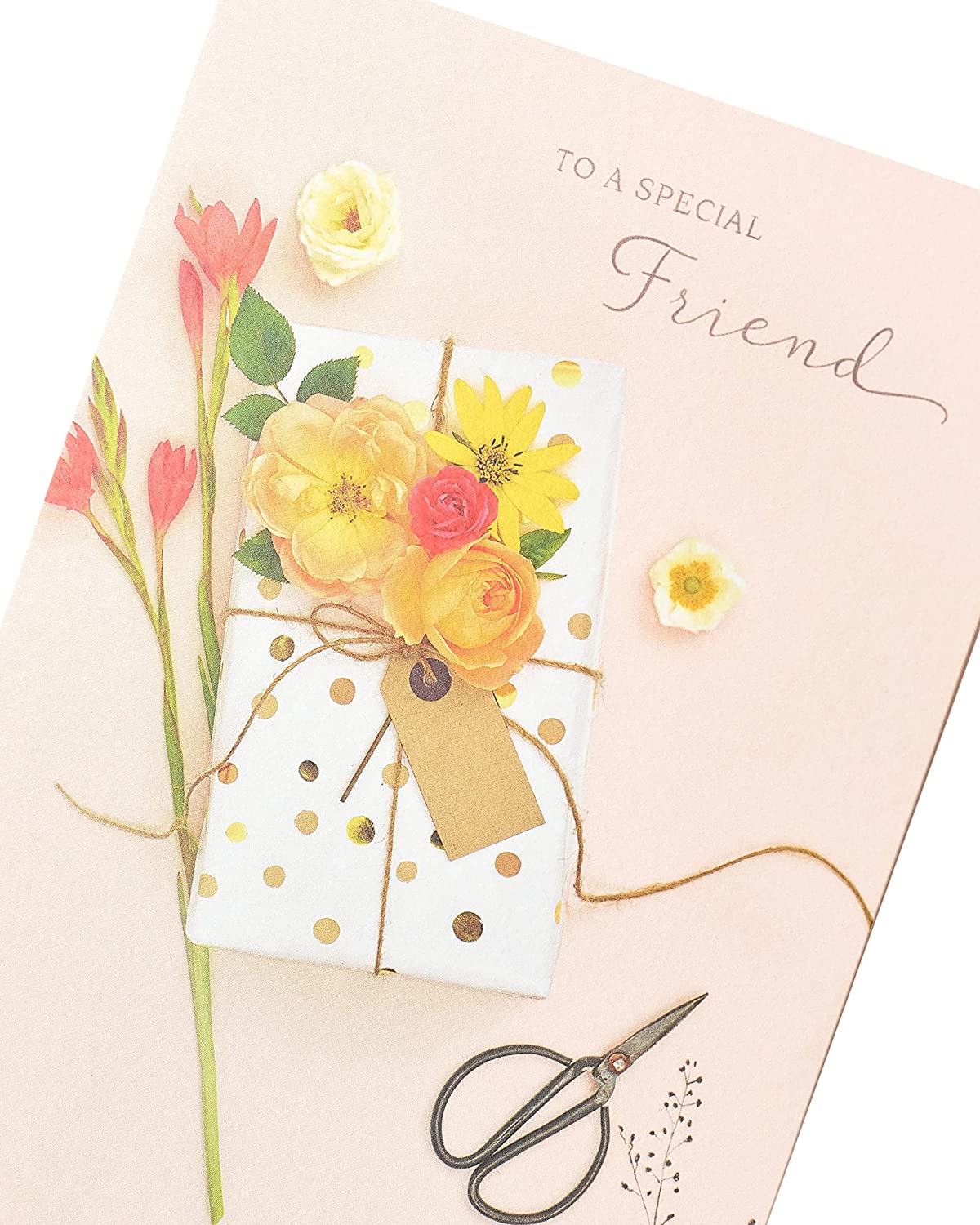 Floral Design Special Friend Birthday Card
