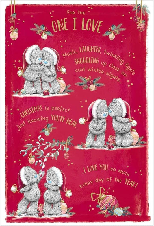 One I Love Verse Me to You Bear Christmas Card