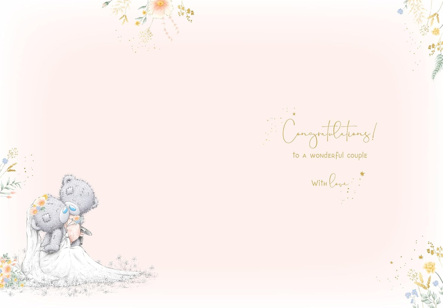 Bears Getting Married Wedding Congratulations Card