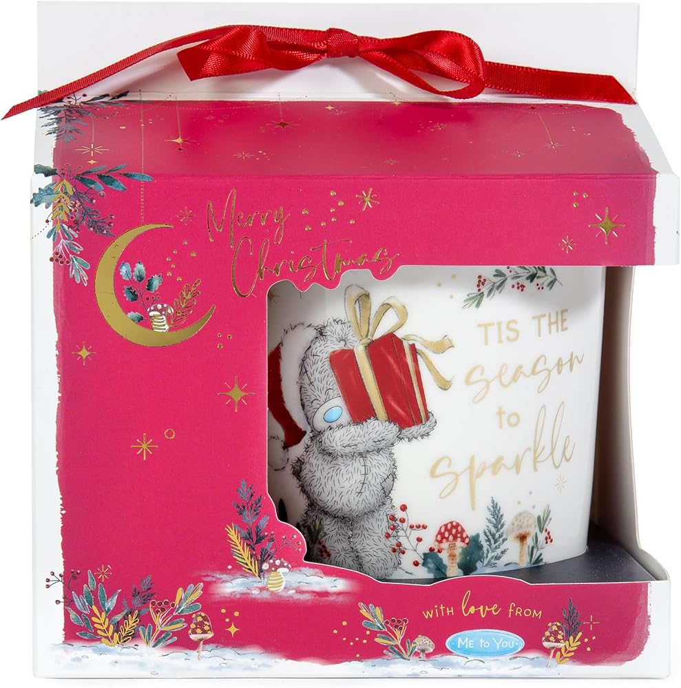 Season to Sparkle' Porcelain Christmas Mug