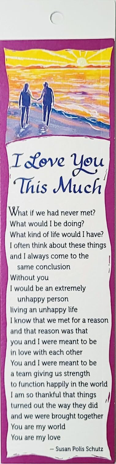 I Love You This Much Bookmark Sentimental Arts Bookmark For Someone Special