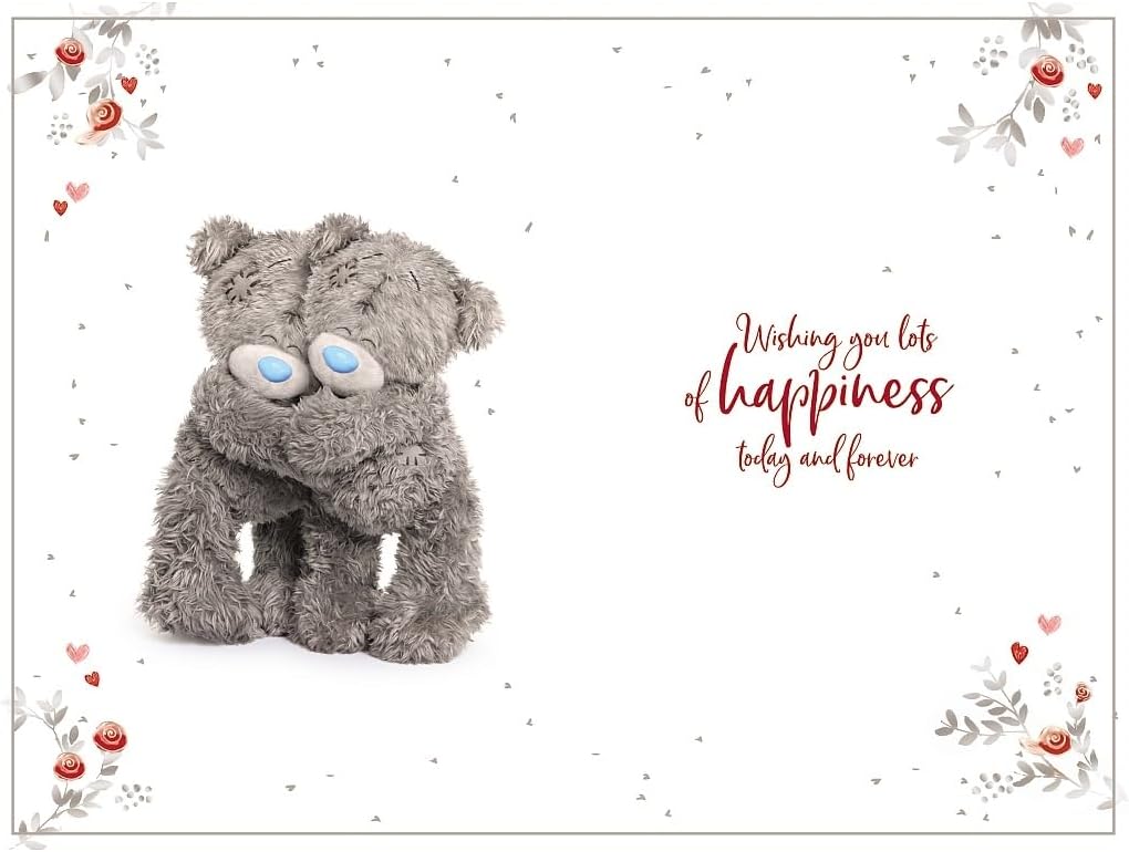 You're Perfect Together Bears Hugging Beautiful Anniversary Greeting Card