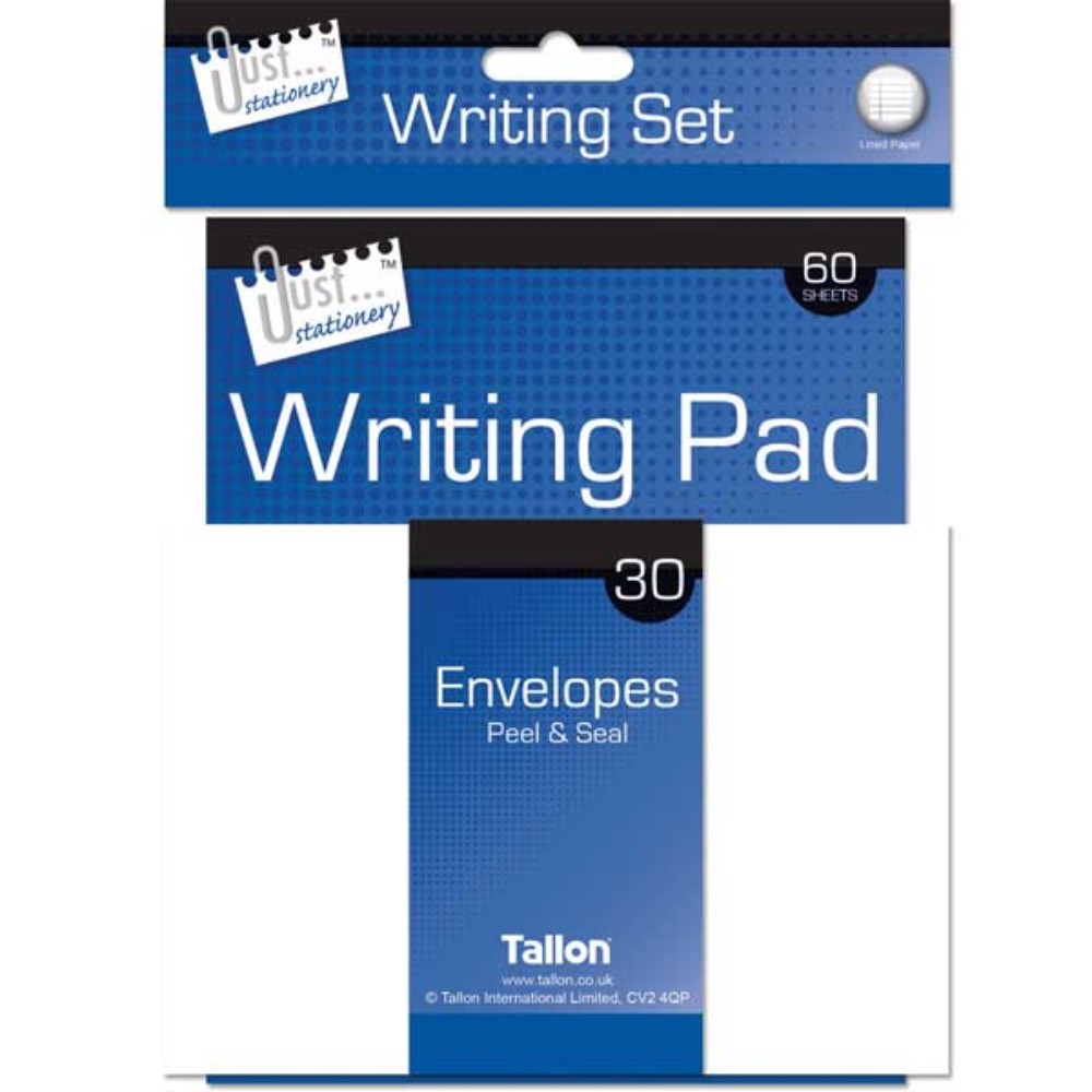 Just Stationery Writing Set includes 60 Sheet, 30 Envelop and Pen