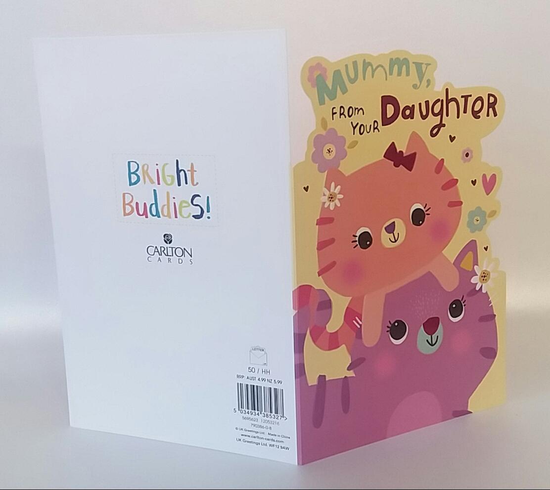 Pretty Cats Mummy From Daughter Mother's Day Card