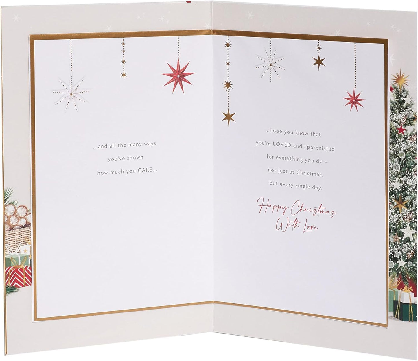 Tree & Presents Design Mum Christmas Card