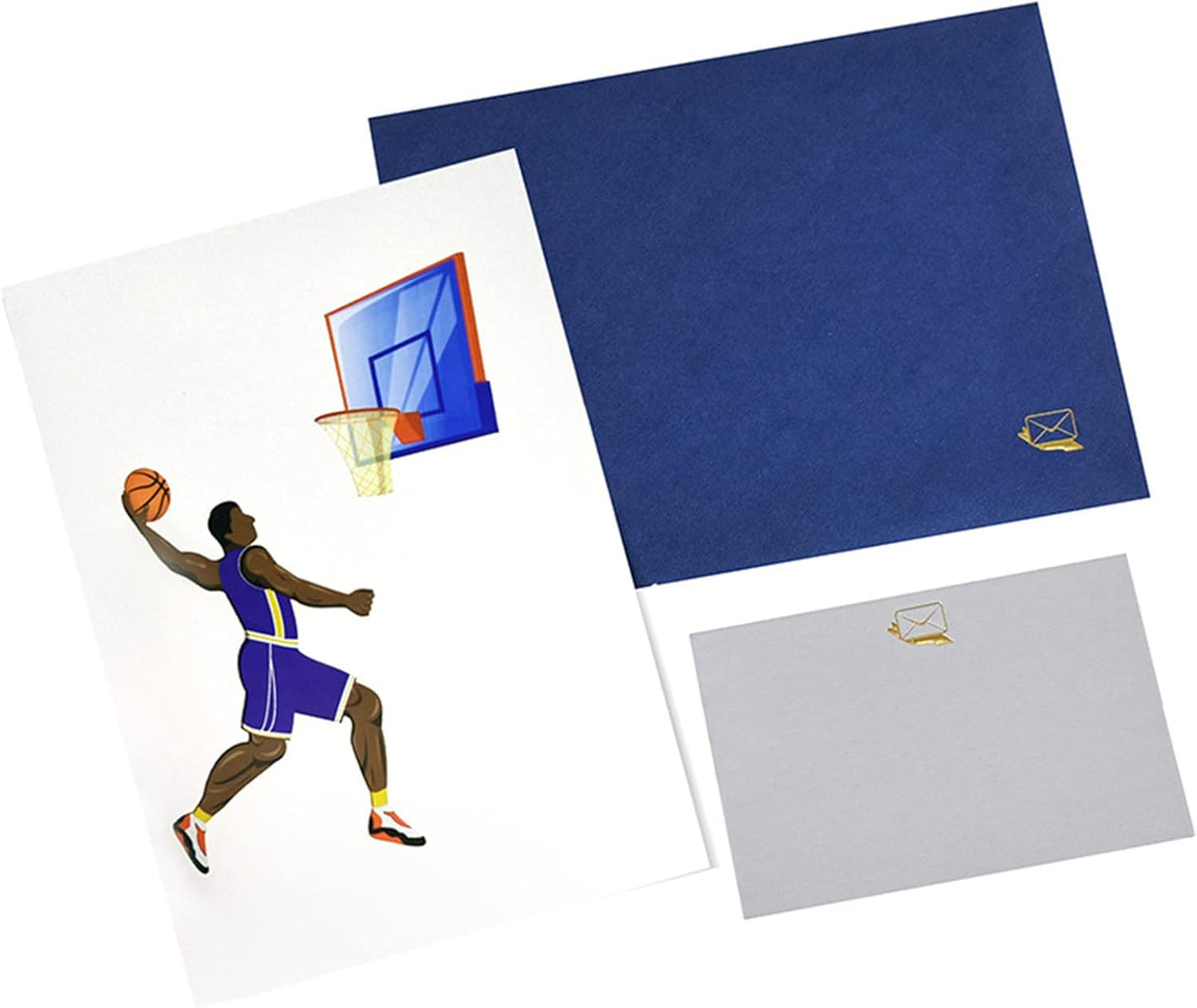 Basketball Players 3D Pop Up Greeting Card
