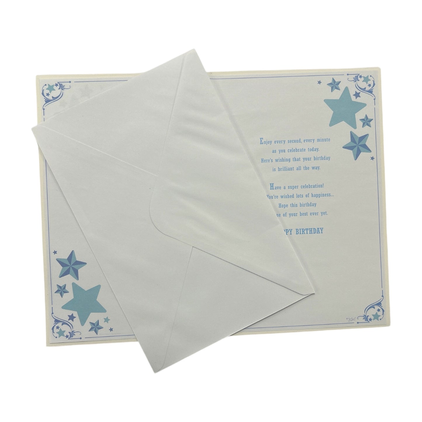 Age 60 Male Silver Stars Birthday Card