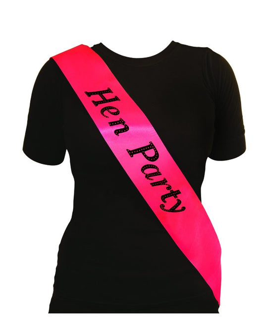 Hen Party Hot Pink Sash