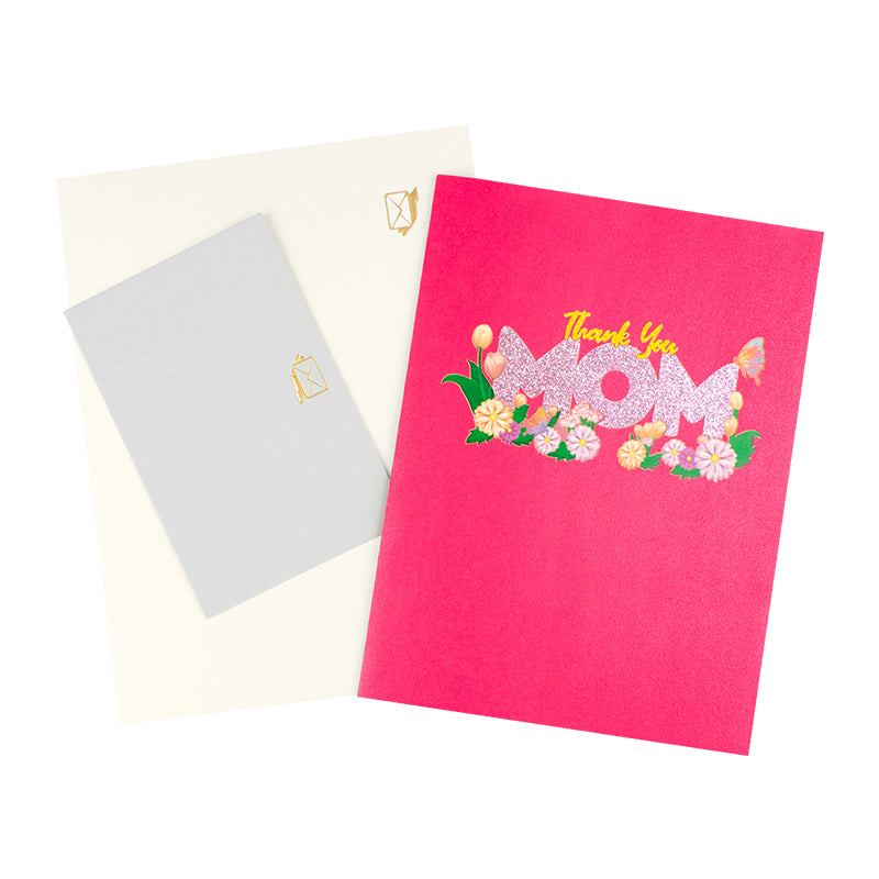 MOM in Bloom Sparkle & Petals 3D Pop Up Mother’s Day Card