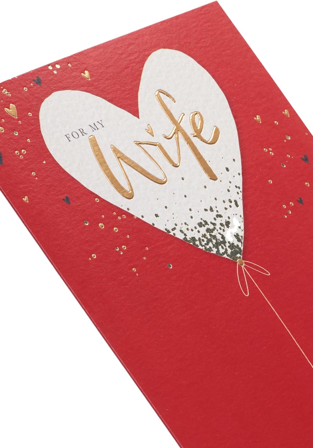 Heart Balloon Design Wife Valentine's Day Card