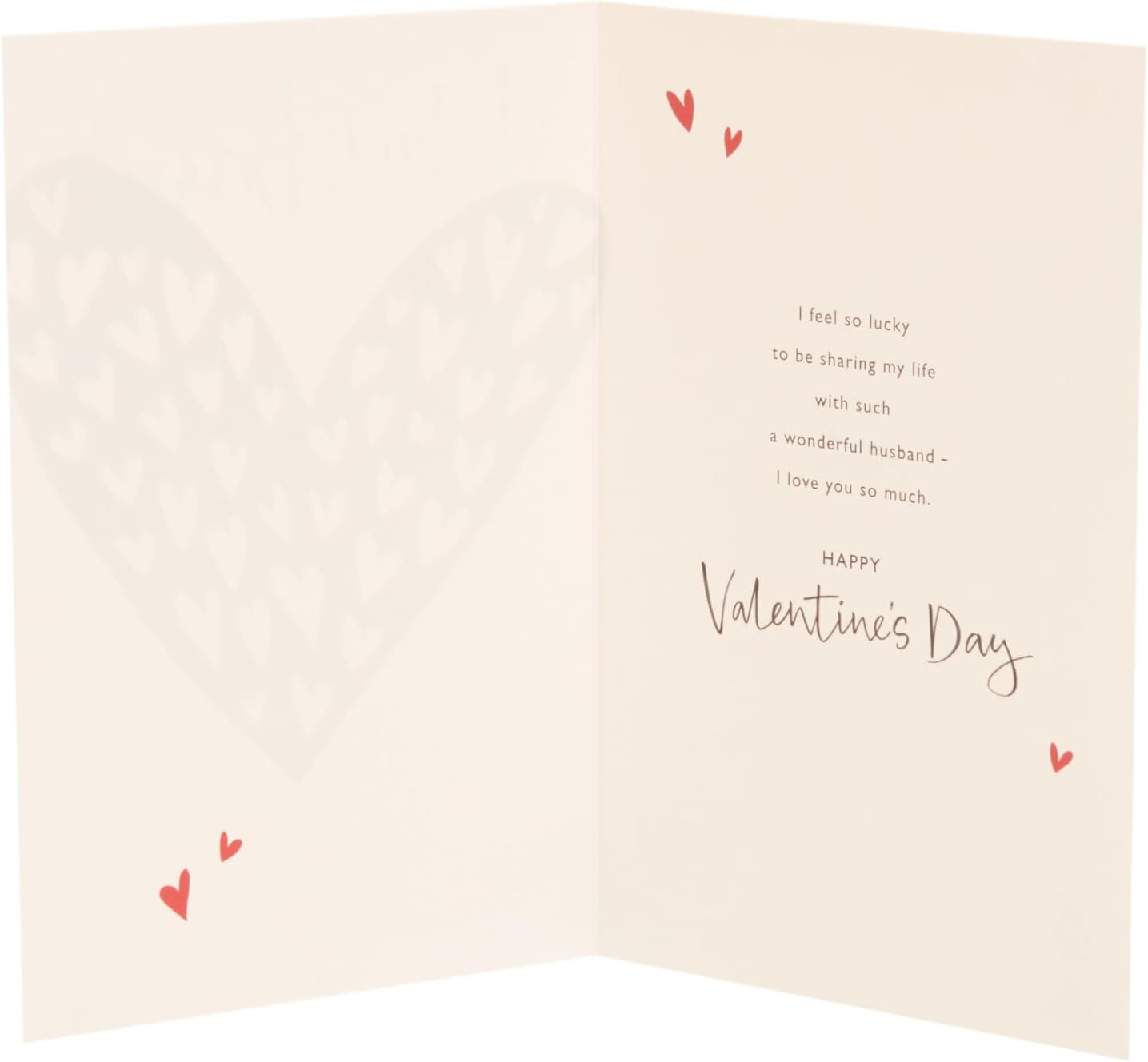 Bold Red Design Husband Valentine's Day Card