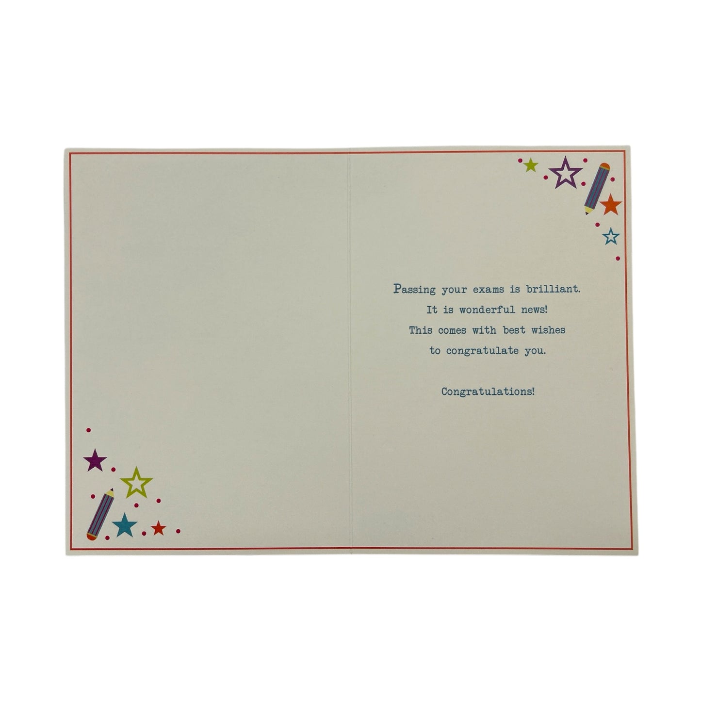 To Son You Passed Your Exam Stars Design Congratulations Card