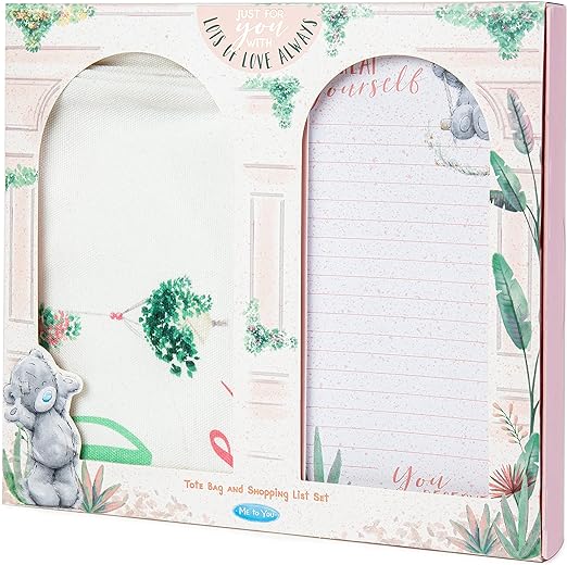 Me To You Bear Tote Shopping Bag & Note Pad Gift Set