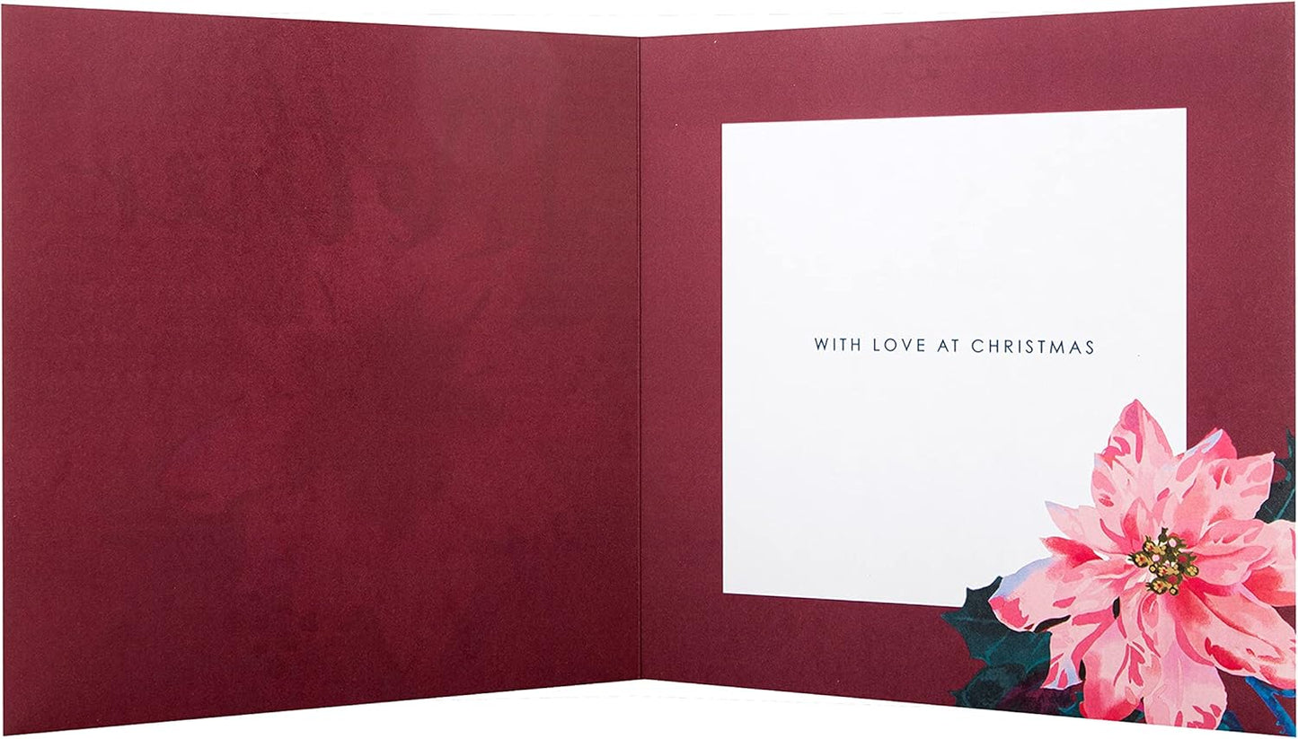 Classic Illustrated Seasonal Floral Design Mother Christmas Card