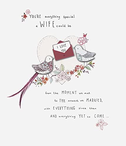 Wife You're Everything Special Birthday Card Handmade