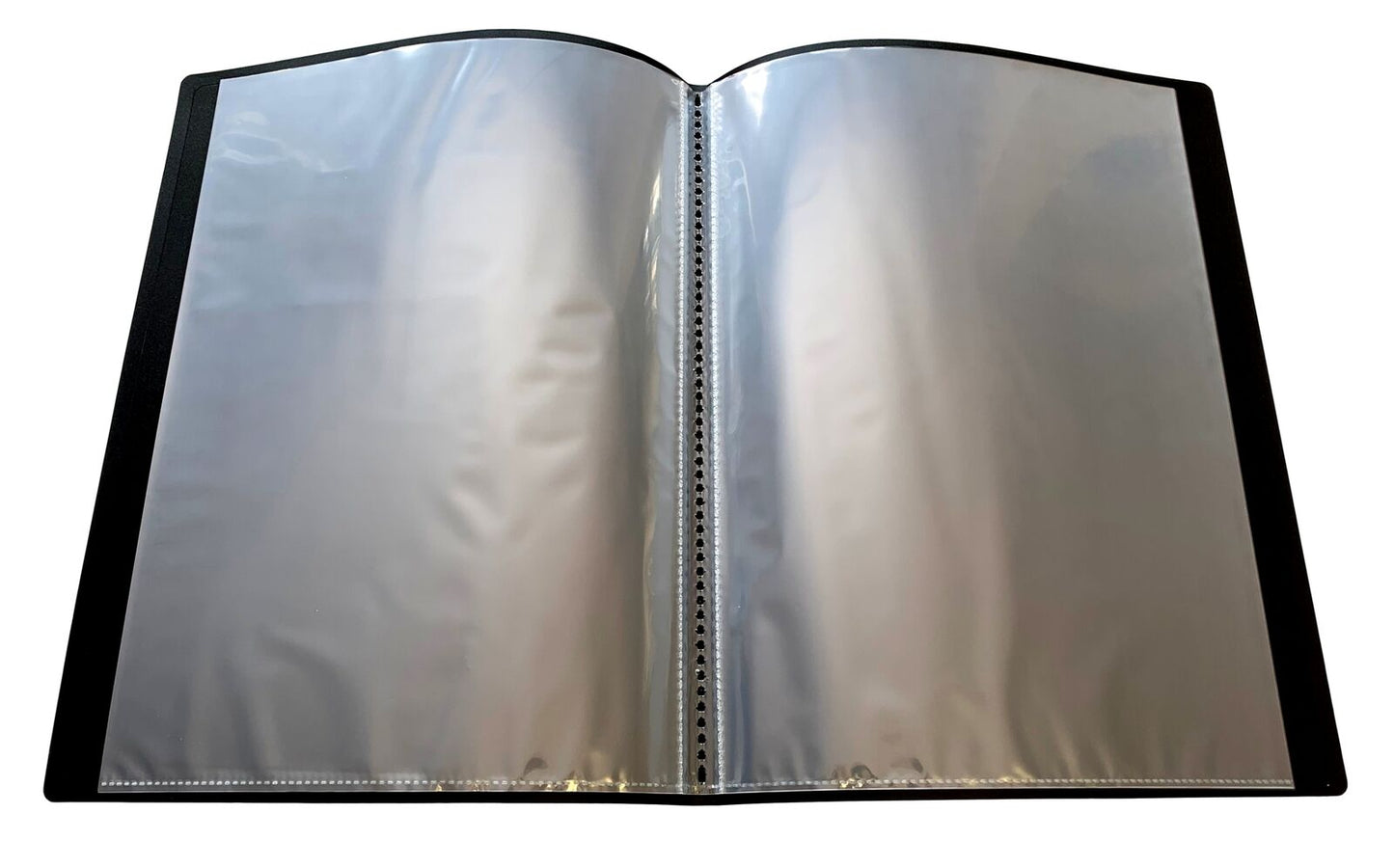 Pack of 5 A4 10 Pocket Black Flexible Cover Display Books